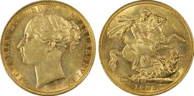 1885-M Sov S-3857B WW Buried, Sm BP AU58