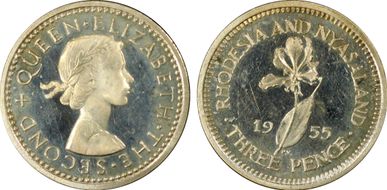 1955 3D Silver PR65+ DCAM