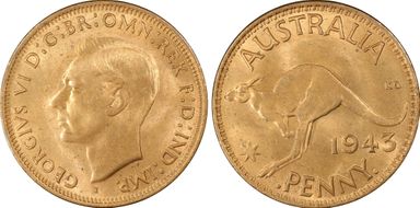 1943-I (b) 1D MS65RD