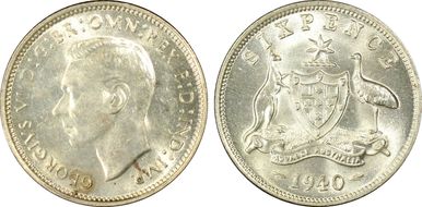 1940(m) 6D KM-38  Ag MS62