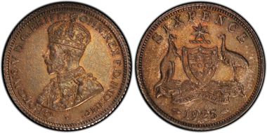 1925(m,sy) 6D KM-25  Ag MS65