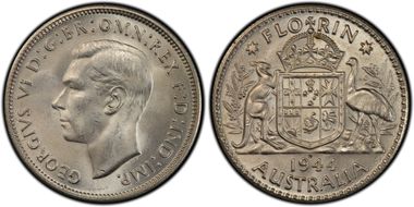 1944-S Florin KM-40  Ag MS64
