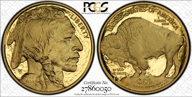 2013-W $50 American Buffalo  .9999 Fine Gold First Strike PR70DCAM
