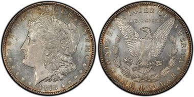 1878 7/8TF $1 VAM 45, Doubled Talons MS62