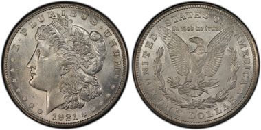 1921-S $1 VAM 1B-6, Thorn Head MS63