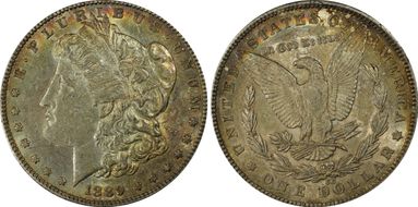 1889-CC $1 AU55