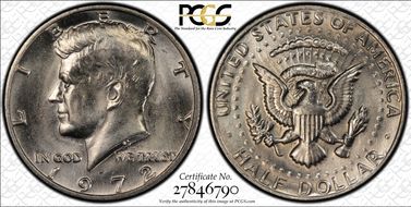 1972-D 50C No "FG" FS-901 MS63