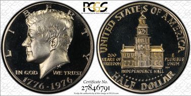 1976-S 50C Clad DDR FS-801 PR67CAM