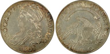 1807 50C O-114, Large Stars XF40