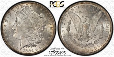 1884-S $1 MS60