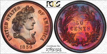 1859 50C J-242 PR65RB