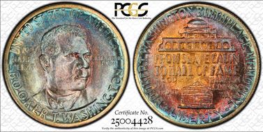 1950-S 50C Booker T. Washington MS67+