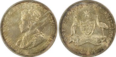 1934(m) Florin MS64