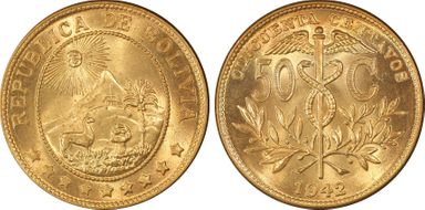 1942 50C KM-182a.1 MS65RD