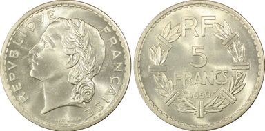 1950 5 Fr Gad-766a MS66