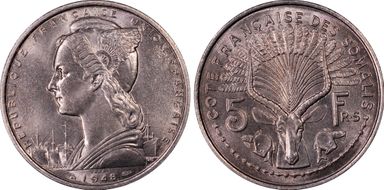 1948 P5 Fr Lec-38 Essai Cu-Ni SP65