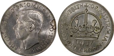 1937 Crown KM-34  Ag MS63