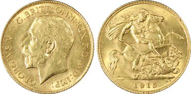 1915-P 1/2 Sov S-4008 MS62