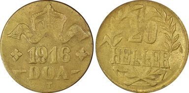 1916-T 20 Hel Brass A/A MS62