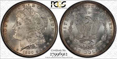 1890-S $1 MS65