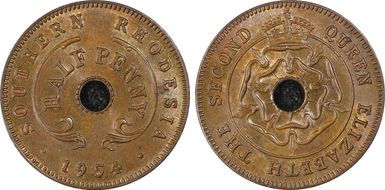 1954 1/2D MS65BN
