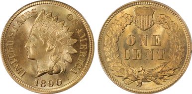1890 1C MS64RB