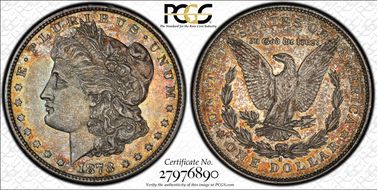 1878-S $1 VAM 60 Long Arrow Shaft AU58