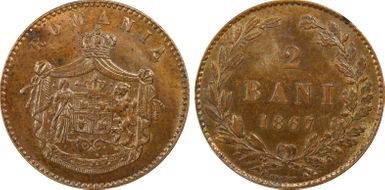 1867-H 2 Bani MS64BN
