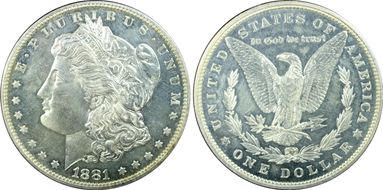 1881 $1 PR63
