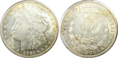 1921-S $1 AU55