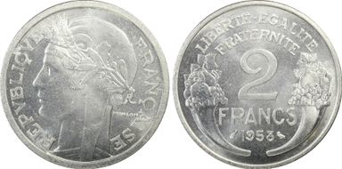 1958 2 Fr Gad-538b MS65