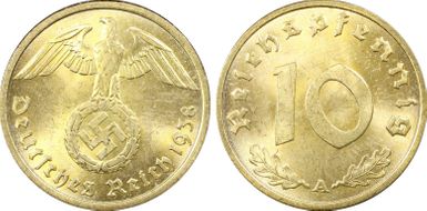 1938-A 10 Pfg J-364 MS64