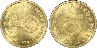 1938-A 10 Pfg J-364 MS65