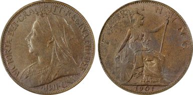 1901 1/4D S-3964 Blackened finish MS64