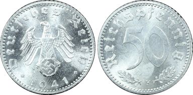 1941-F 50 Pfg J-372 MS64