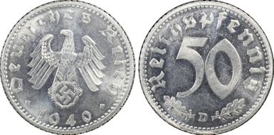 1940-D 50 Pfg J-372 MS64