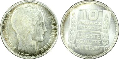 1930 10 Fr Gad-801 F-360 MS66