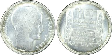 1930 10 Fr Gad-801 F-360 MS64+