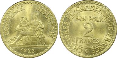 1923 2 Fr Gad-533 F-267 MS65