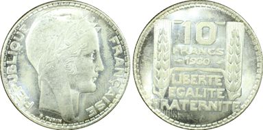 1930 10 Fr Gad-801 F-360 MS65