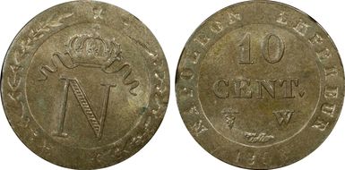 1808-W 10C Gad-190 MS63