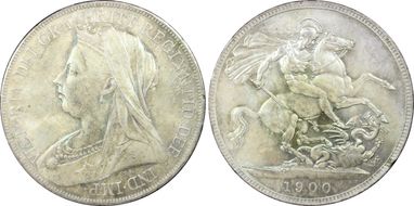 1900 Crown S-3937 LXIV Edge MS65