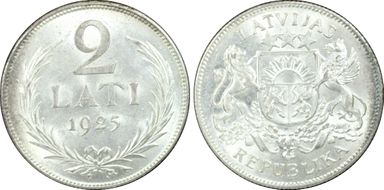 1925 2 Lat MS64