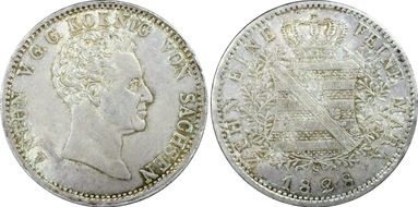 1828-S Thaler KM-1112 Dav-865 MS62