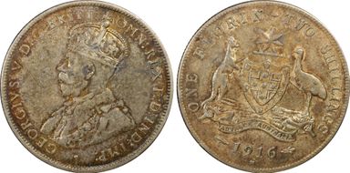 1916-M Florin KM-27  Ag AU55