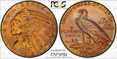 1912 $5 MS65