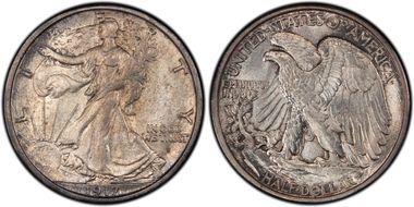 1917-S 50C Obverse MS63