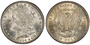 1896 $1 VAM 19, 8 in Denticle MS65+