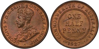 1927 1/2D MS64RB