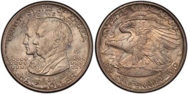 1921 50C Alabama, 2X2 MS66+